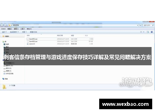 刺客信条存档管理与游戏进度保存技巧详解及常见问题解决方案